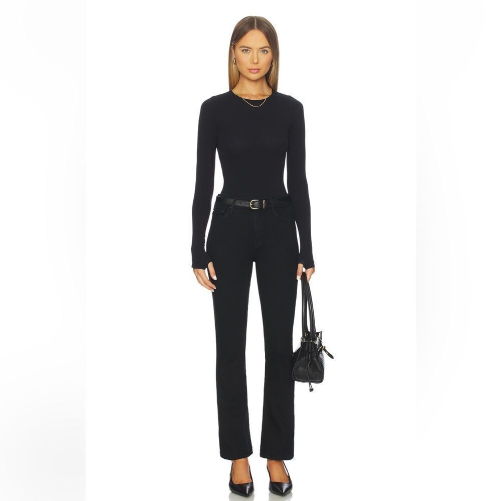 MOTHER THE Weekender Flared Jeans in “Pitch” black - Picture 3 of 12